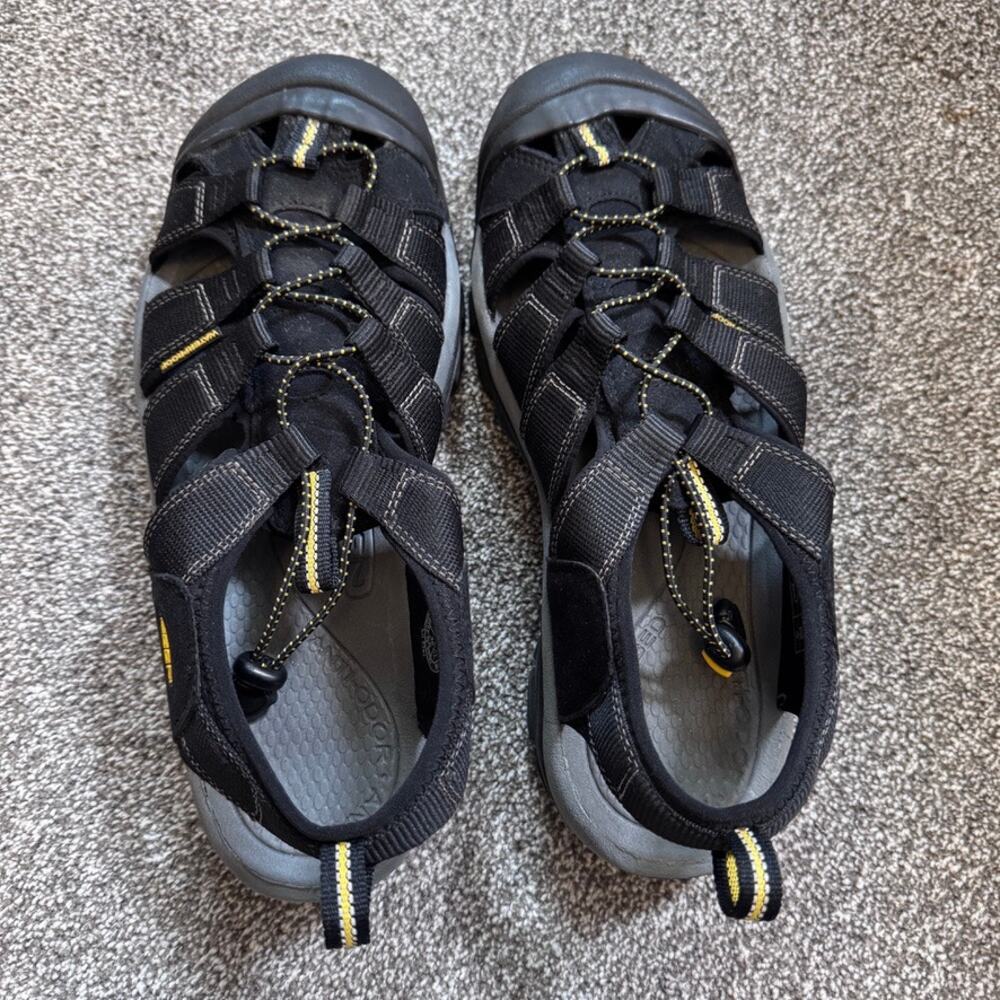 KEEN Newport H2 Water Sandals Black Gray Men's Size 12 Hiking Outdoor Fisherman